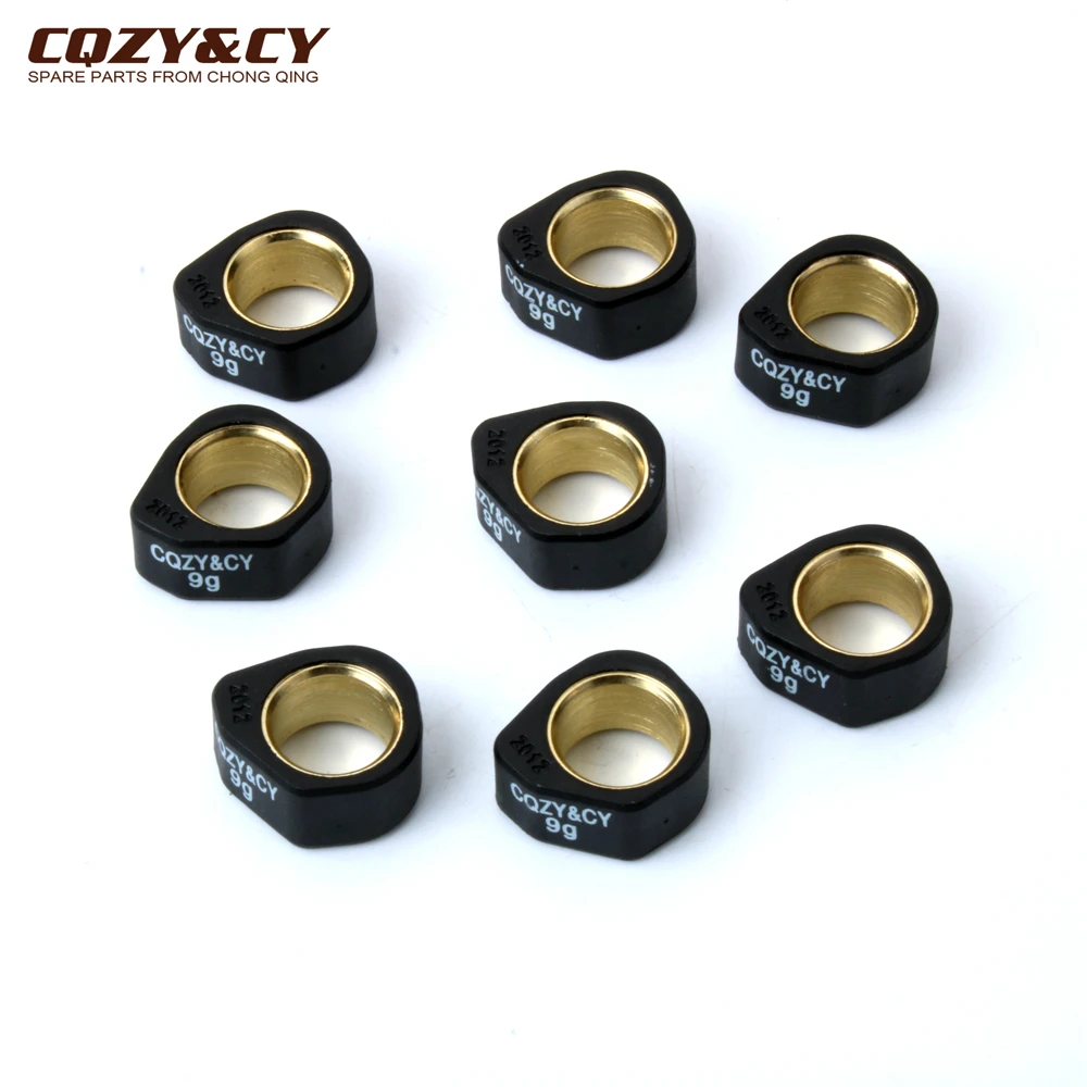 8 szt. Wysokiej jakości ciężarki rolkowe wyścigowe 20x12mm 9g 11g 13g 16g dla Aprilia Leonardo ST 250 1999-2004 — zdjęcie 4