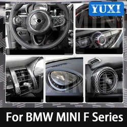 Car Interior Supplies Carbon Sticker Protective Shell Decorative Cover For BMW MINI ONE Cooper S F54 F55 F56 F57 F60 Countryman