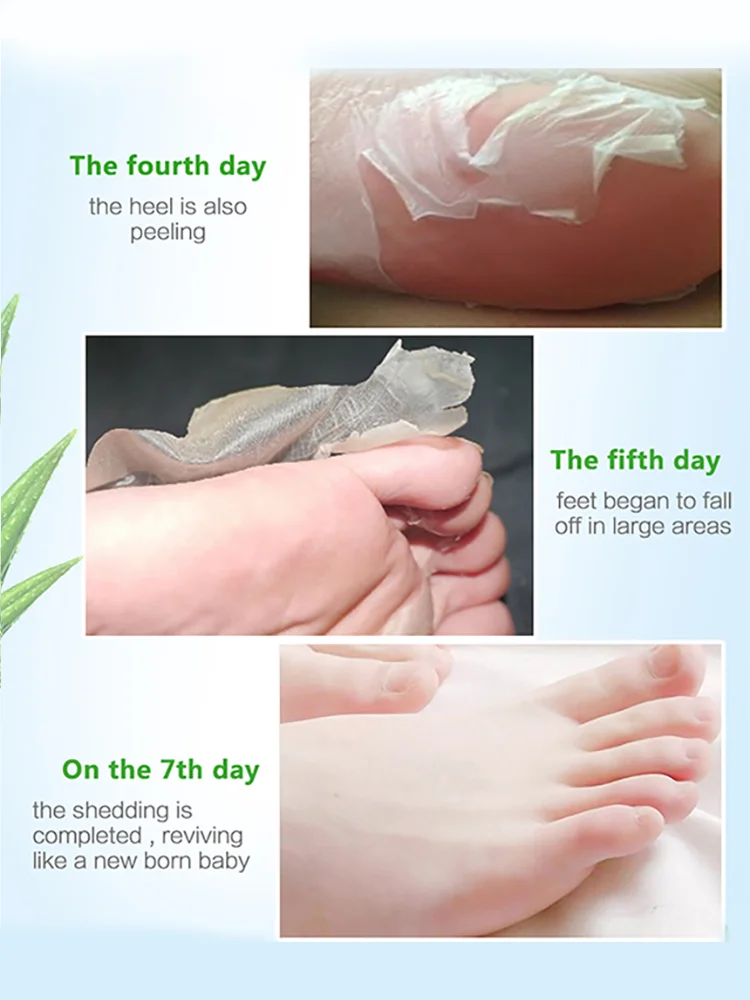 LAIKOU Exfoliating Foot Mask Remove Dead Skin Cuticles Baby Care Peeling foot film Socks for Pedicure Breathable Skin Care