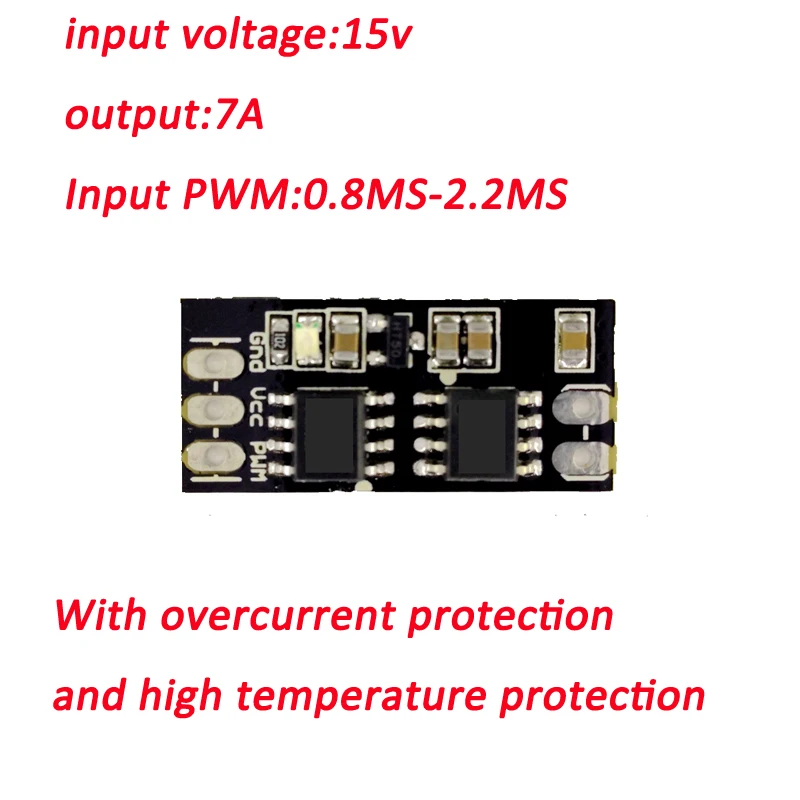 5 SZTUK Dwukierunkowy szczotkowany moduł napędu ESC DC PCB Płytka drukowana Silnik Elektroniczny regulator prędkości 1S-3S PPM do łodzi RC /