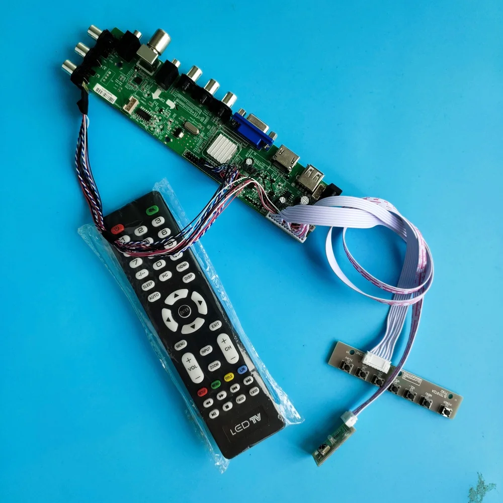 Controller board Kit For LTN170CT10-G01/G02 1920*1200 digital VGA LED HDMI-compatible 40pin TV USB AV Signal DVB-T DVB-C remote