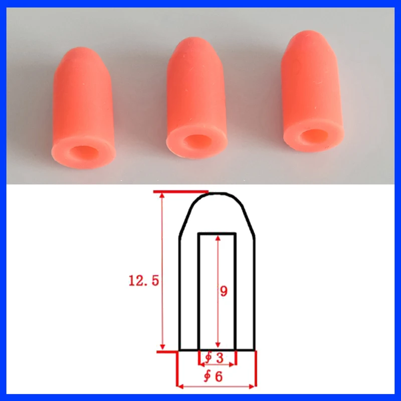 High-Quality Glass Injection Syringe Rubber Cap Syringe Plug Elastic Silicone Cover Sleeve Silicone sleeve 3mm Gasket