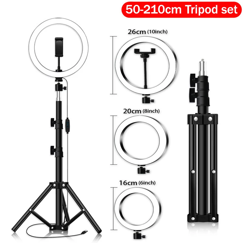 

LED Multifunction Internet blogebrity ebrity cyberstar Live show Selfie stick Phone Table Stand Stands Holder