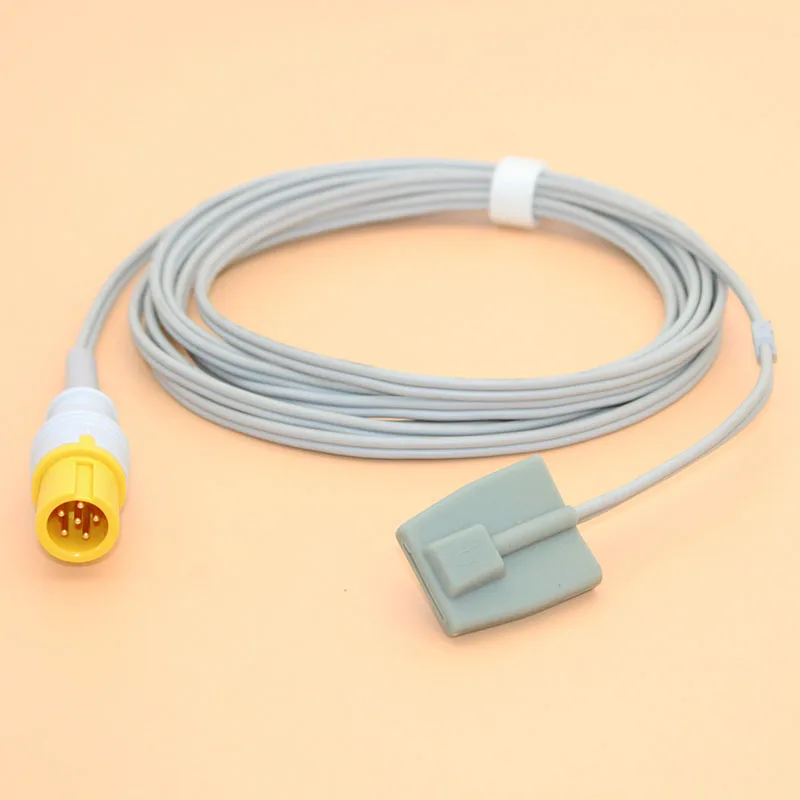 For Contec CMS 5100 8000 Patient Monitor Digital Spo2 sensor cable,6Pin 3m Finger/Ear Pulse Oximeter probe.