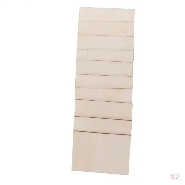 20Pieces Wood Sheets (Thickness of 3mm), Veneer Sheets for DIY Crafts/ for CNC Cutting and Wood Burning