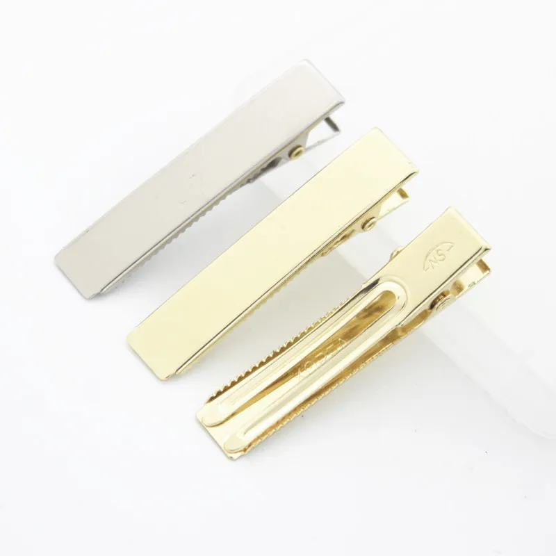 

20pcs 4.9cm Gold Color Metal Single Prong Alligator Hair Clips Barrette Hairpins for Bows DIY Accessories HairPin Hairdressing