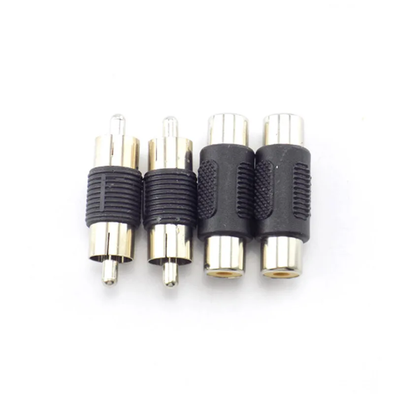 5pcs Straight AV RCA female to female  Video Adapter  Nickel RCA Male to Male Connector M/M Joiner Coupler Plug Audio Adapter