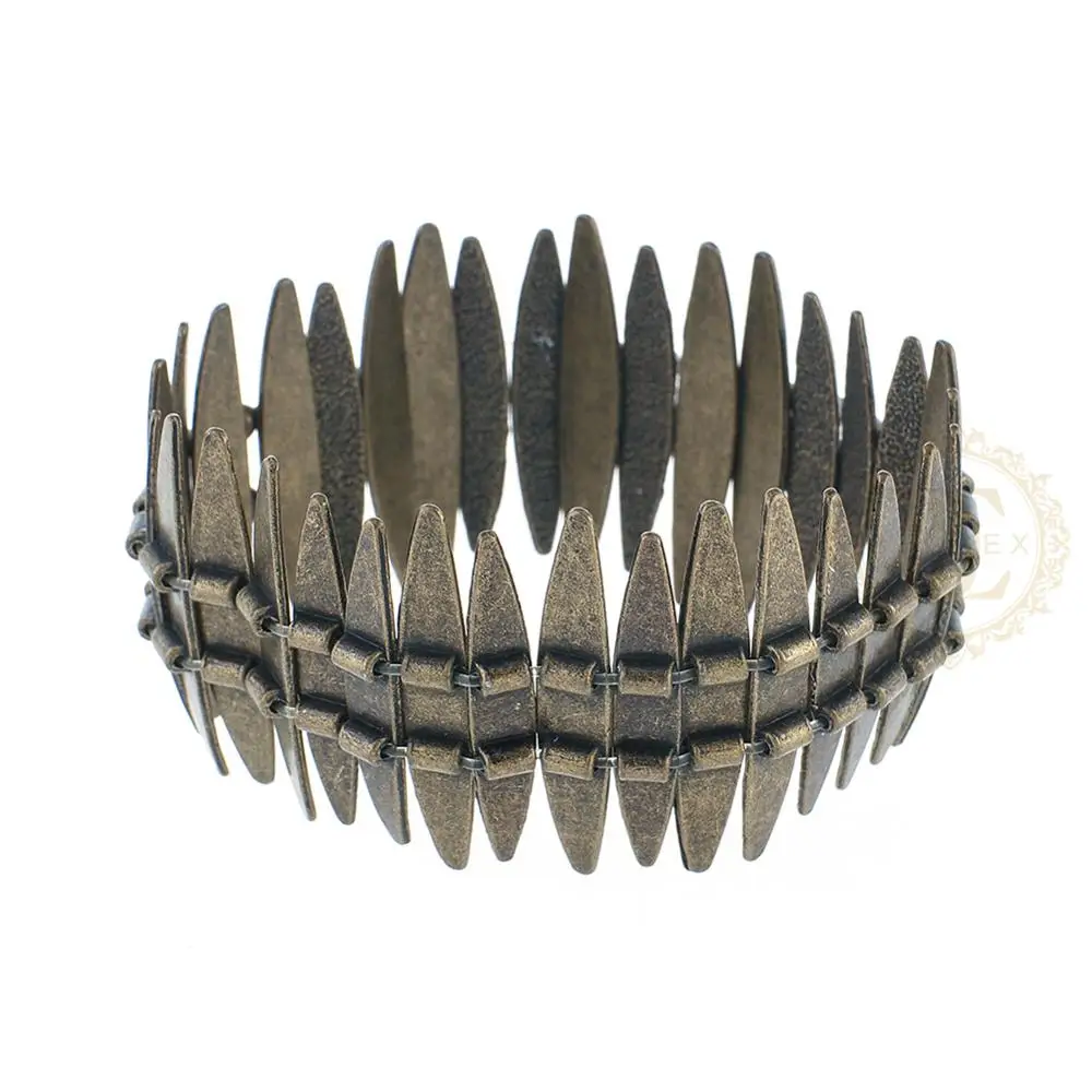 DIY Supply-One Fashion Jewelry Vintage Finish Zinc Based Alloy Bracelet with Elastic Cord (BE38)