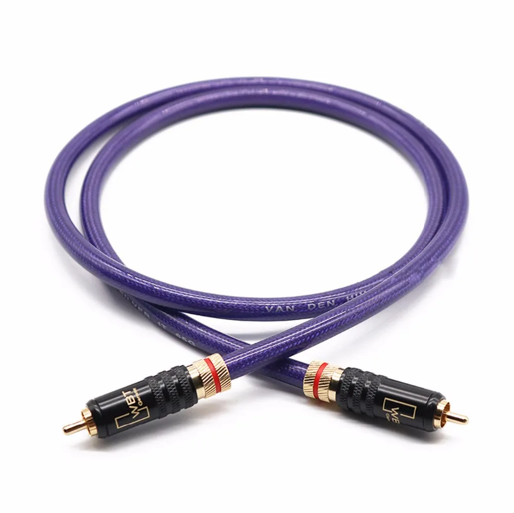 VDH 65G 75ohm Digital Coaxial DAC Cable Press Self-locking amplifier decoder RCA cable Stereo TV Audio speaker wire