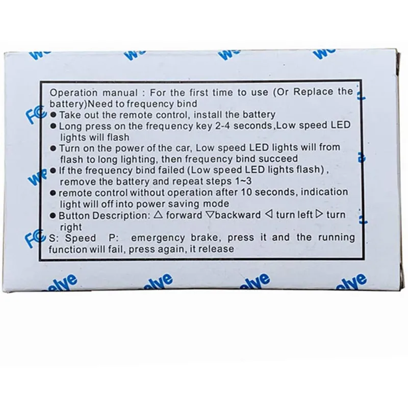 WEELYE RX47 12V Kids Powered Ride on car 2.4G Bluetooth Remote Control and Receiver for Children Electric Car Replacement Parts