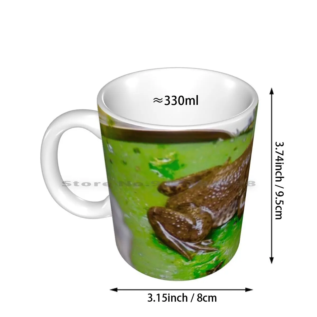 We Love Frogs Ceramic Mugs Coffee Cups Milk Tea Mug Frog Froggy Cute Frogger Animal Amphibian Reptile Toad Lily Frogs Green