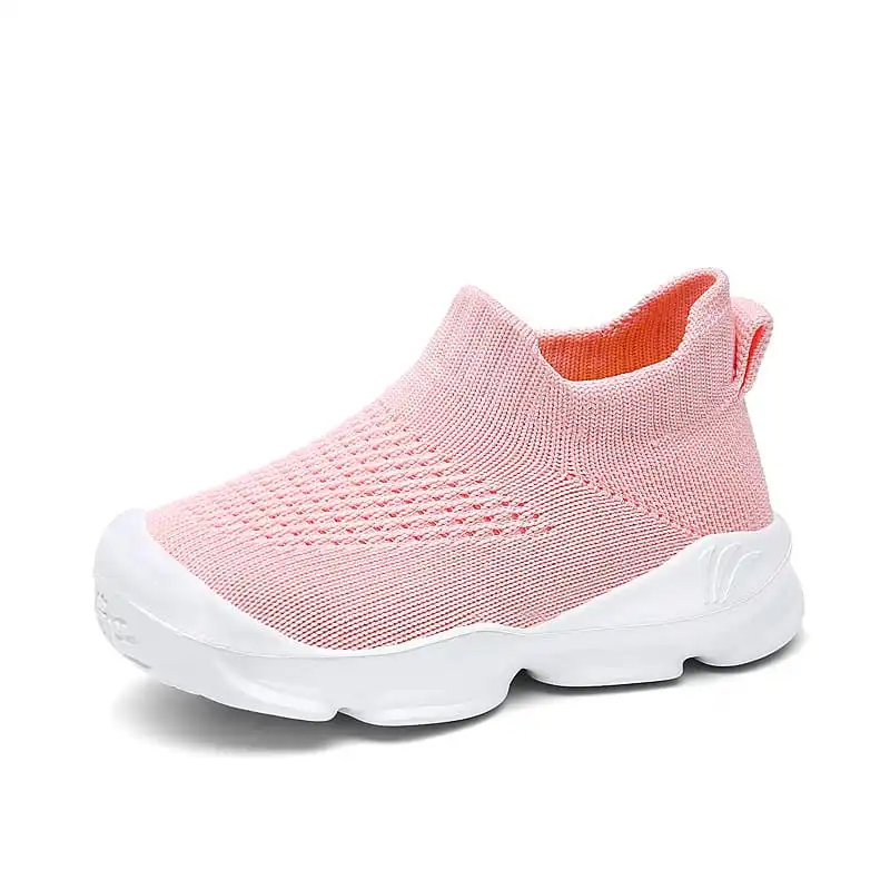 MWY – Chaussures de Sport pour enfants, baskets légères et respirantes, décontractées, en tricot volant, pour garçons et filles