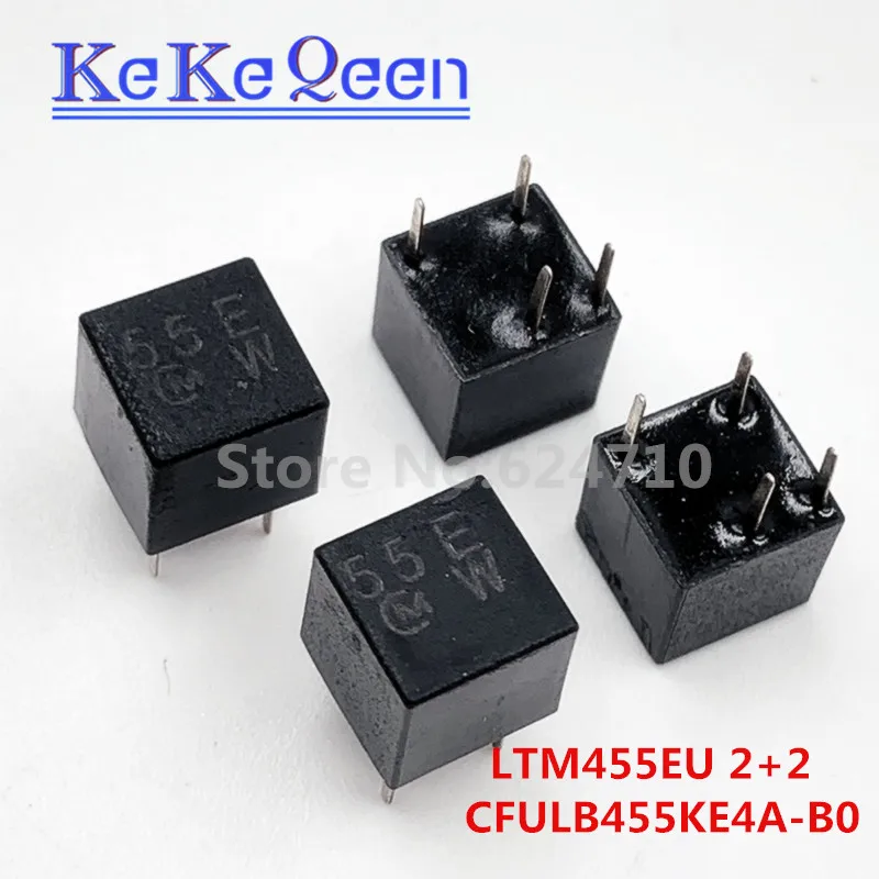 CFULB455KE4A-B0 CFULB455KE4A LTM455EU CFTM455E CFU455E LTM455E 2+2 DIP-4 455KHZ Ceramic filter for communication signal relay