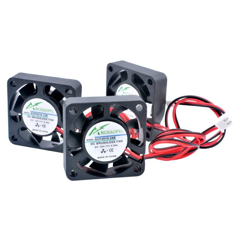 ACP4010 4cm 40mm fan 40x40x10mm DC5V 12V 24V Small cooling fan for 3D printer with North and South Bridge heat sink