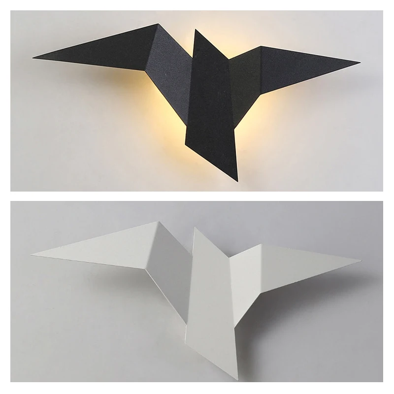 Imagem -05 - Homhi Origami Pássaro Lâmpada de Ouro Arandela Casa Interior Desig Nordic Moderno Led Artes Lâmpadas Parede para Sala Estar Quarto Hwl063