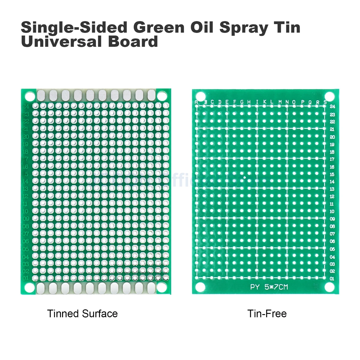 1PCB Board singolo lato prototipo circuito stampato universale fai-da-te 2x8 3x7 4x6 5x7 6x8 7x9 8x12 9x15cm piastra di saldatura per Protoboard