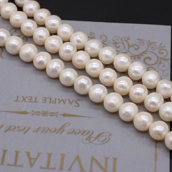 Natural Freshwater Quality Pearl Beads White Round Loose Pearls Bead For Jewelry Making DIY Charm Bracelet Necklace Accessories