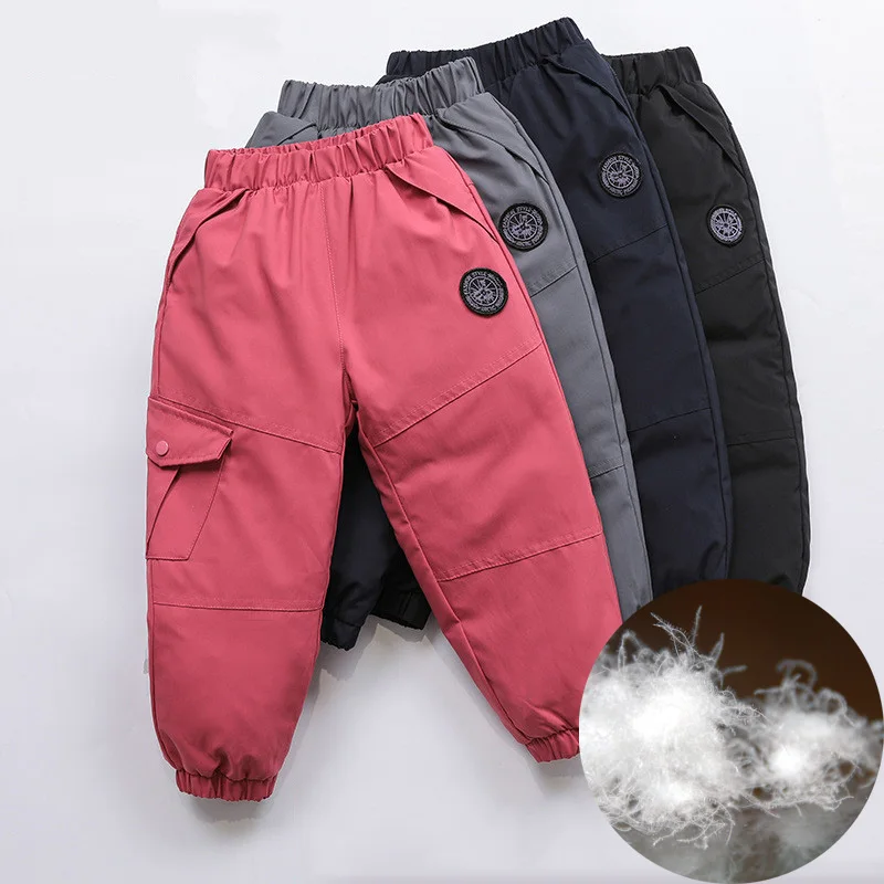 Boys-Clothing Winter Girls Pants Down Clothing Children Warm Trousers Baby Kids 7Y Boys Clothes Pantalon Niñas Pour Enfants