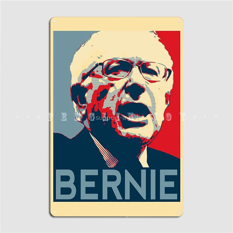 Bernie Sanders Metal Sign Pub Garage Wall Decor Pub Personalized Tin Sign Poster