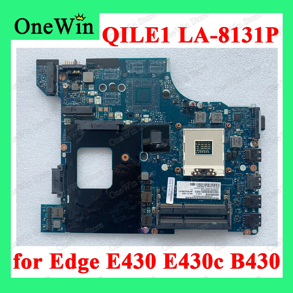 Intel HM77 for Edge E430 3254 6271 ThinkPad Edge E430c 3365 Lenovo B430 6270 Laptop Motherboard QILE1 LA-8131P 04W4018 04Y1168