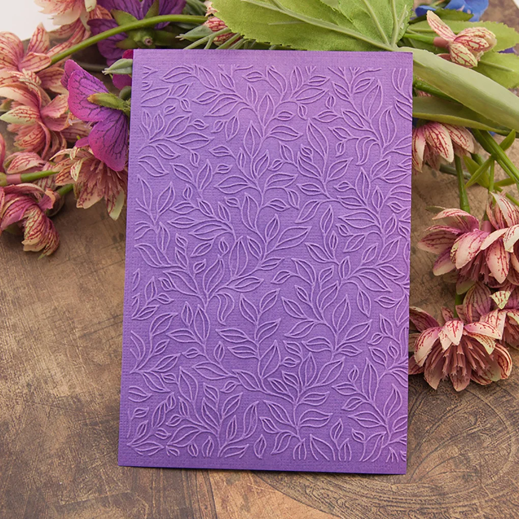 DIY Plastic Embossing Folder Leaves Design Scrapbook Card Making DIY Paper Crafts Embossing Template