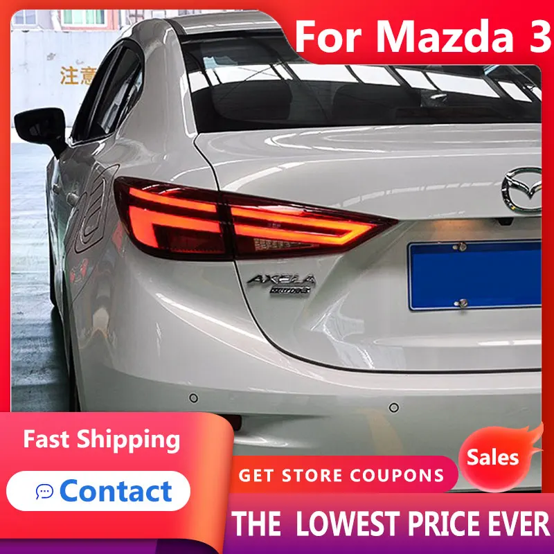 

HANA для автомобиля Mazda 3 Mazda3 Axela 2014-2018 задние фары светодиодные противотуманные фары DRL дневные ходовые огни тюнинг автомобильные аксессуары