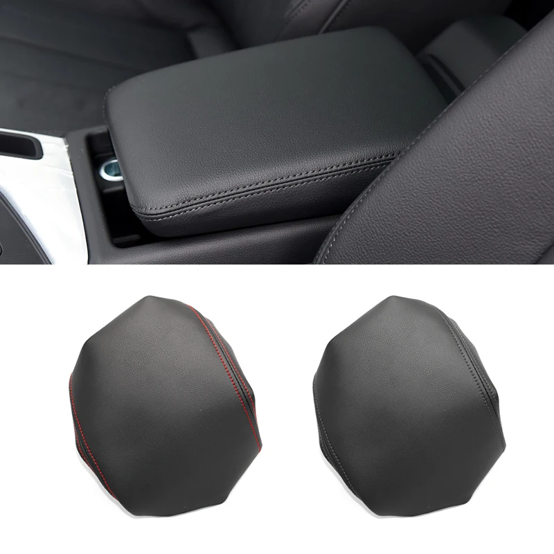 For Audi A4 B9 2017 2018 2019 Microfiber Leather Car Interior Center Control Armrest Box Protective Cover Trim