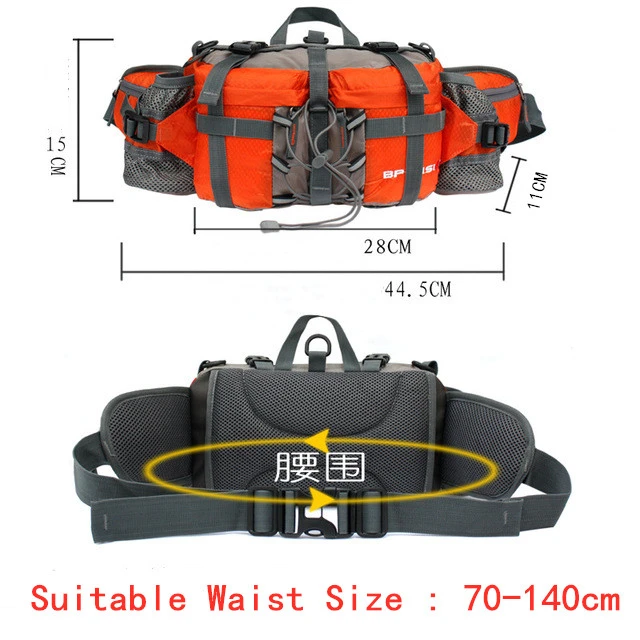 5L Outdoor Sports Waist Bag Men Women Camping Hiking Travel Shoulder Bag Fishing Riding Kettle Backpack Waterproof Rucksack