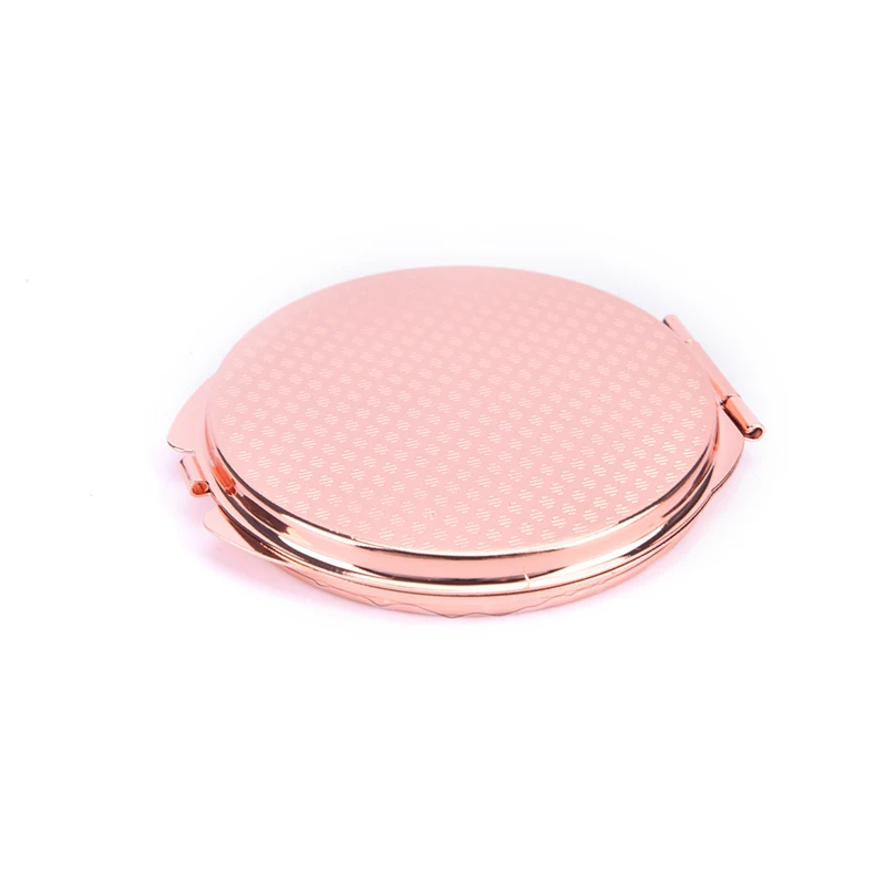 1PCS Kosmetische Vergrößerungs Make-Up Spiegel Runde Tasche Compact Make-Up Spiegel Für Reisetasche Pu Kleine Runde Spiegel Mit keychain – Detail 5