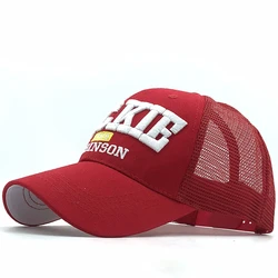 New Parent-child Children fishing Baseball Cap Summer Kids Sun Hat 3D Embroidery letters mesh boys girls snapback Caps