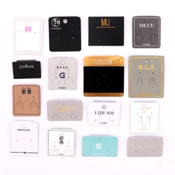 Custom logo Jewelry Display Cards for Earring Bracelets Packaging Drawstring Bag Organza Bags Velvet Cotton Jute Pouches Extra