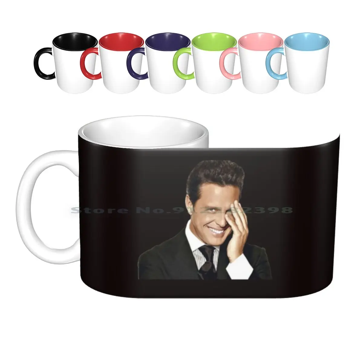 Luis Ceramic Mugs Coffee Cups Milk Tea Mug Miguel Luis Miguel Romantic Singer Fat Creative Trending Vintage Gift Bottle Cup