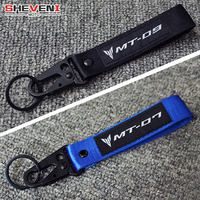 Motorcycle 3D embroidery keychain keyRing Accessories For Yamaha MT07 MT09 MT-07 MT-09 FZ07 FZ09 2022 2021 2020 2019 2018 2017