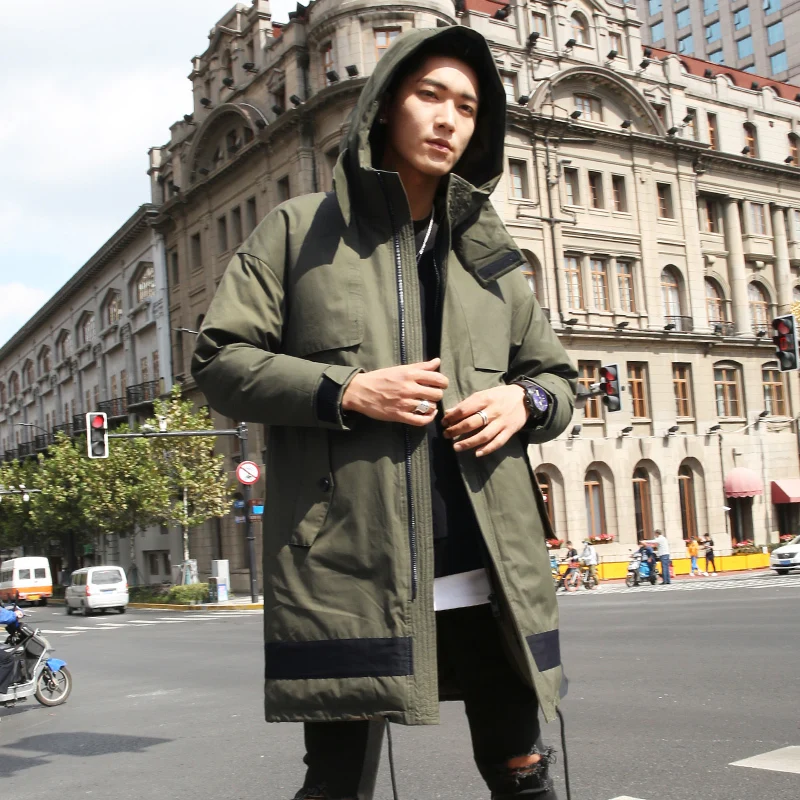 Winter Jacket Men Thick Warm Fashion White Duck Down Coat Man Clothes 2019 Korean Streetwear Down Parka Coats Hiver 8839