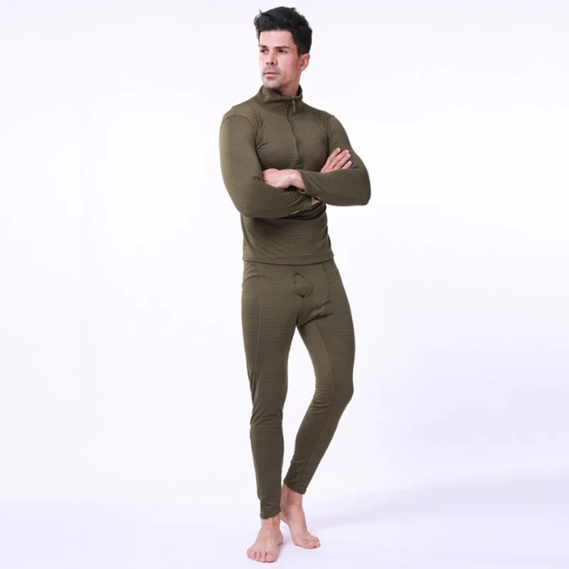 New Winter Top Quality New Thermal Underwear Sets Men Compression Fleece Sweat Quick Drying Thermo Underwear Male Clothing