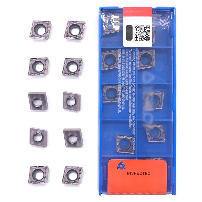 Inserções 100% original ccmt09t304 ccmt09t308 hmp pc9030 alta qualidade ferramenta de gerencio interno cnc carboneto inserção para aço inoxidável