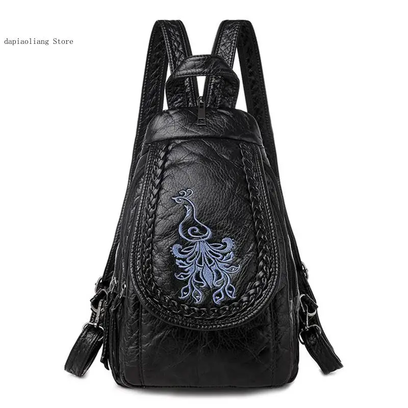 Women Small Chest Bags Fashion School Bag Casual Shoulder Bags for Women High Quality Soft Pu Leather Backpack