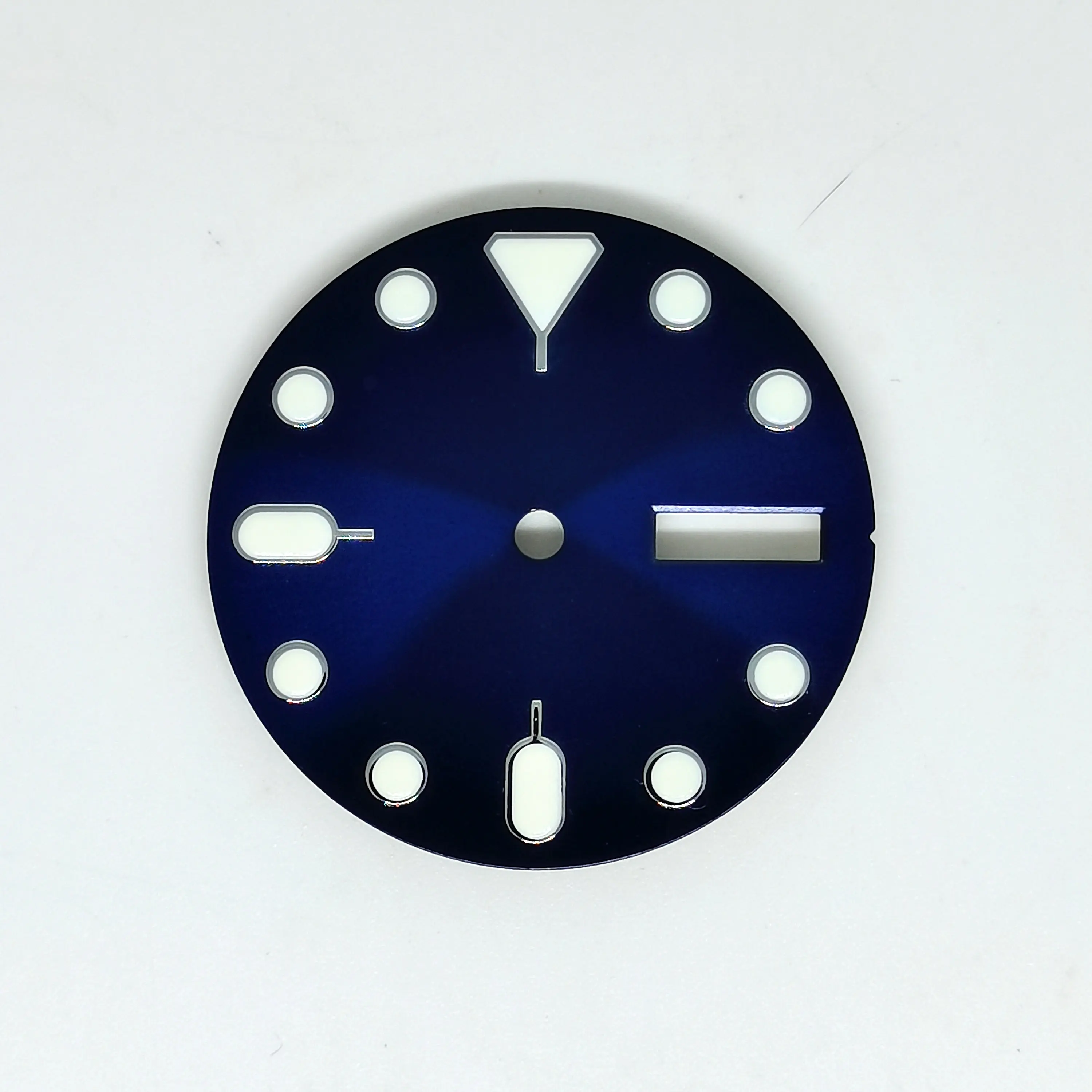 Watch Parts 28.5MM Dial Blue Luminous Fit NH36 Automatic Movement