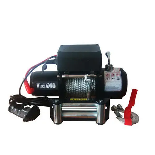 

Wotefusi 6000LB Pound Electric Recovery Winch Universal DC 12V Volt Steel Cable Towing