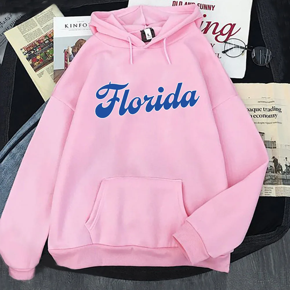 

Punk Graphic Hoodie Florida Letter Aesthetic Clothes Harajuku Gothic Oversize Streetwear Unisex Sweatshirt Women Male Hoody Wram