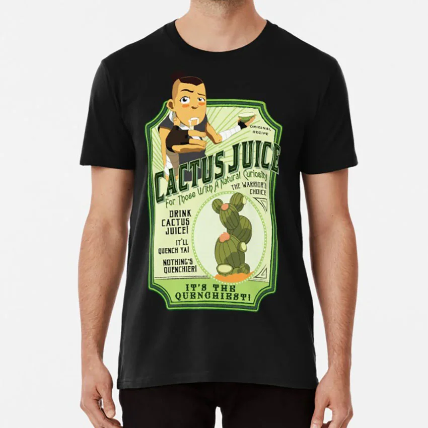 Drink Cactus Juice T Shirt Atla Cactus Juice Sokka Label Vintage Water Tribe Ad