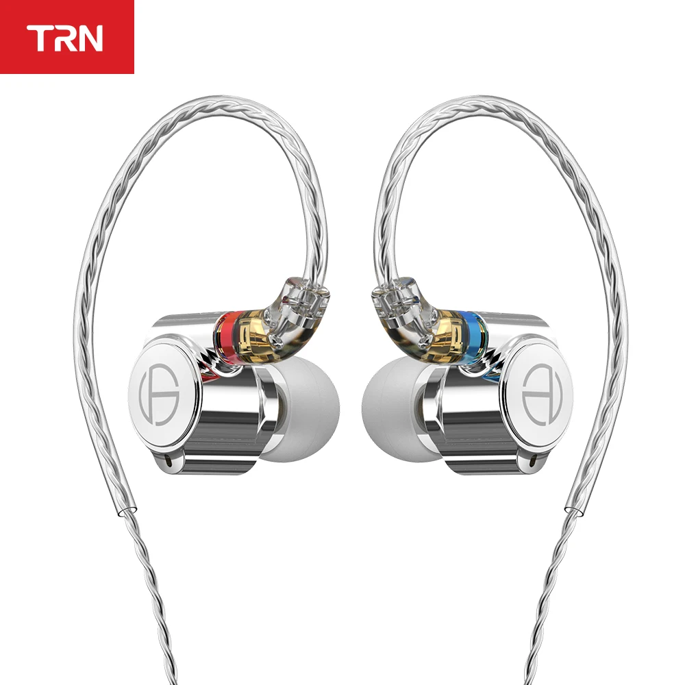 TRN TA1 In Ear Earphone Knowles 1BA+1DD Drive HIFI Earphone Metal Earphone Earbud With MMCX Silver-plated Cable TRN VX BA8 V90S