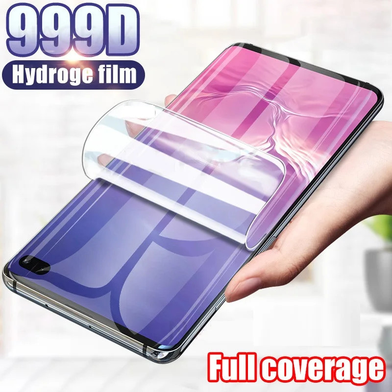 Full Cover Hydrogel Film for LG Velvet V40 V30 Plus ThinQ Screen Protector for LG Q60 K50S K50 Protective Film (Not Glass)