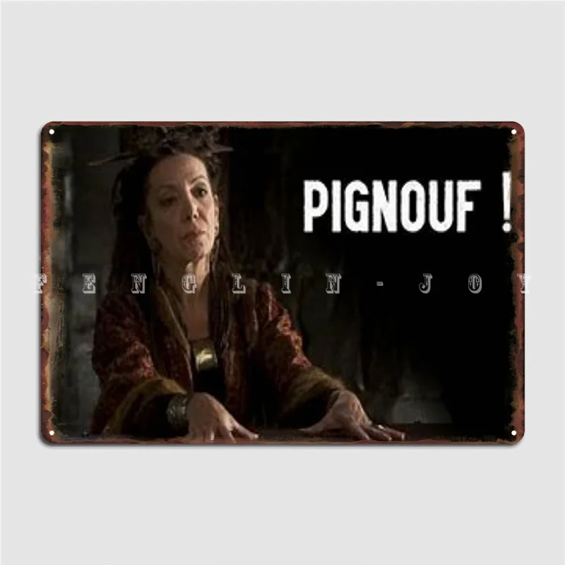 

Pignouf Metal Plaque Poster Wall Decor Wall Cinema Garage Classic Tin Sign Poster