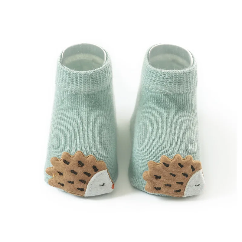 Toddler Indoor Sock Shoes Newborn Baby Cotton Socks Cute Animal Doll Floor Sorks Anti Slip Floor Kids Toddlers Funny Sock