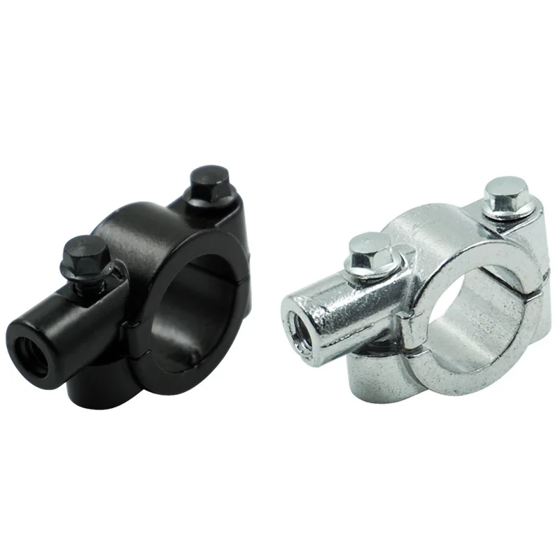 1pcs M8 M10 25mm Aluminum Motorcycle Rearview Handlebar Mirror Mount Holder Adapter Clamp Base Universal ATV Quad 4 Wheeler