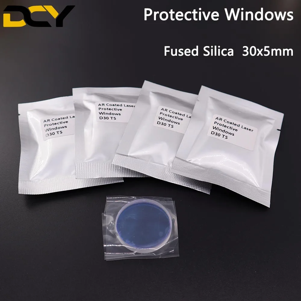 WSX/Precitec fiber laser Protection Lens Mirrors /protective windows 30*5mm Fused silica For KC13 NC30 LightCutter Laser