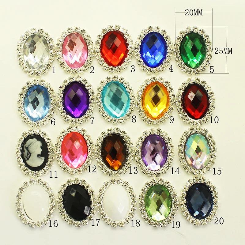 Fashion Panas 10 Buah 20*25 Mm Oval Putih DIY Perhiasan Aksesoris Flat Kembali Imitasi Mutiara Dasar Pengaturan Grosir buatan Tangan Fitting