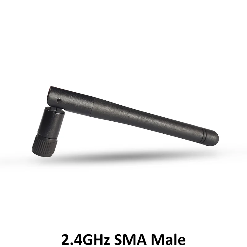 Grandwisdom 10pcs 2.4G antenna 3dbi sma male wlan wifi 2.4ghz antene pbx iot module router signal receiver antena high gain