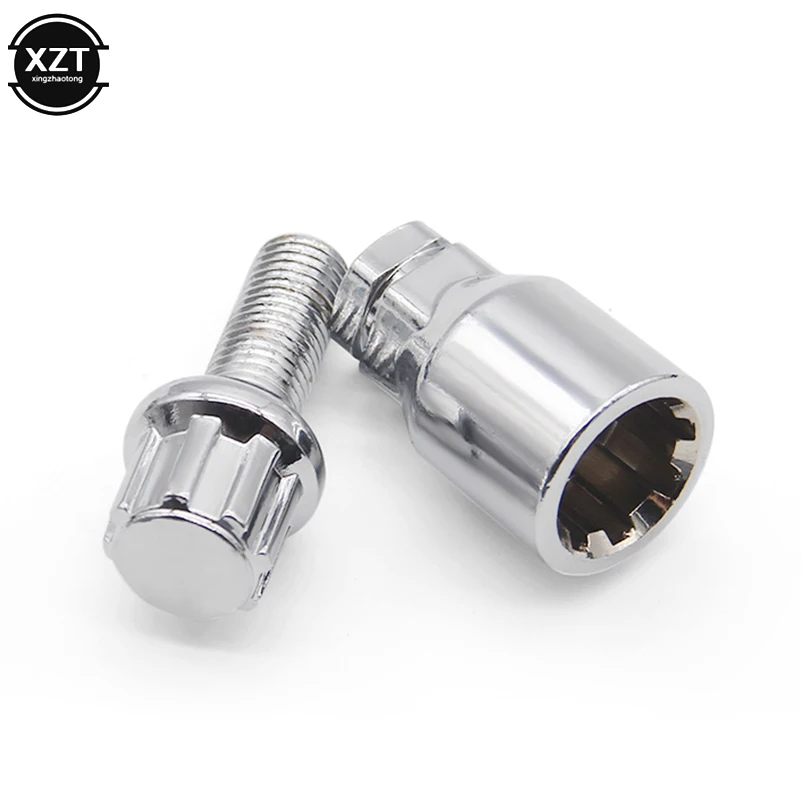 4pcs M12x1.5 Anti theft Screw Bolts Security Alloy Steel Wheels Formula Closed Acorn Locking Lug Nut for Universal Car